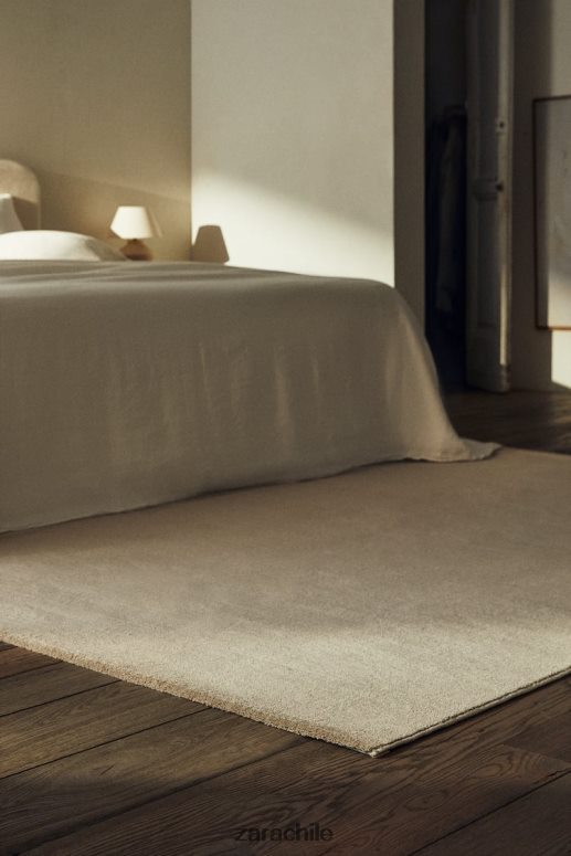 accesorios cl Zara unisexo alfombra con textura suave al tacto gris/beige JJ06N41648