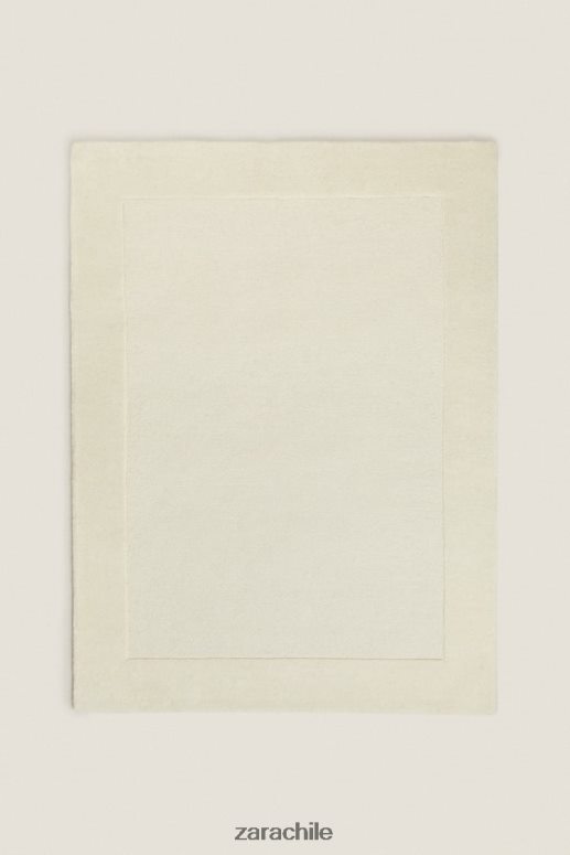 accesorios cl Zara unisexo alfombra de lana blanco JJ06N41652