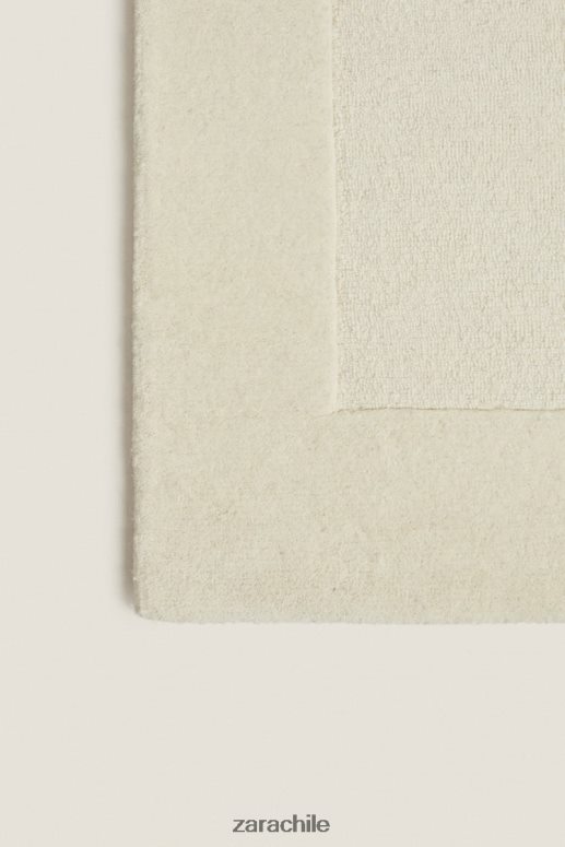 accesorios cl Zara unisexo alfombra de lana blanco JJ06N41652