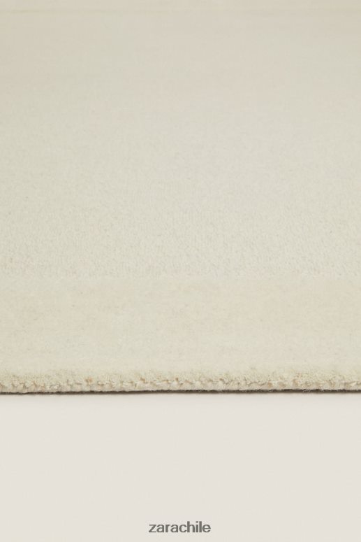 accesorios cl Zara unisexo alfombra de lana blanco JJ06N41652