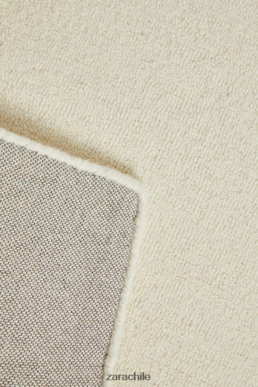 accesorios cl Zara unisexo alfombra de lana blanco JJ06N41652