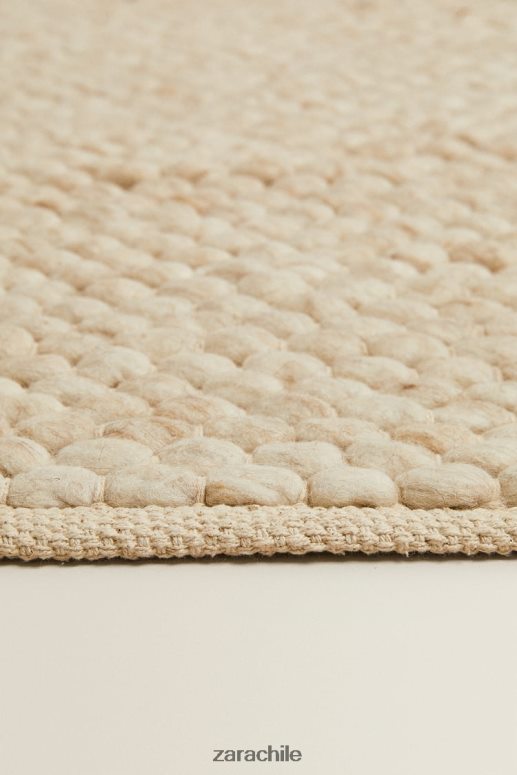 accesorios cl Zara unisexo alfombra de lana de fieltro crudo JJ06N41653
