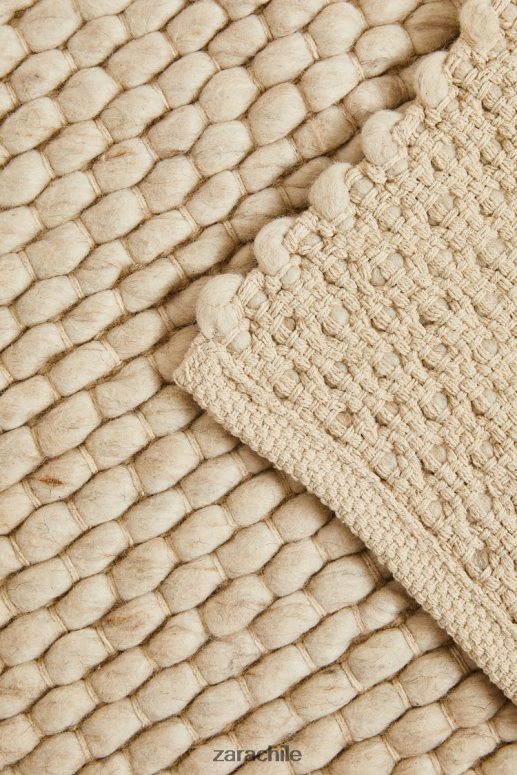 accesorios cl Zara unisexo alfombra de lana de fieltro crudo JJ06N41653