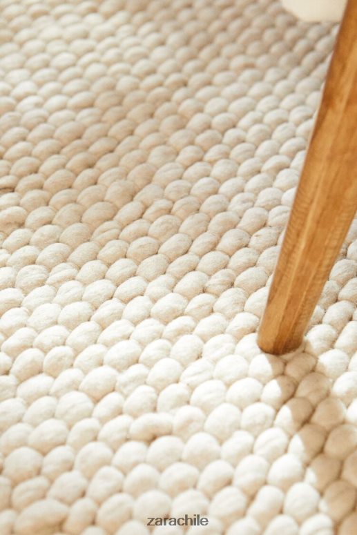 accesorios cl Zara unisexo alfombra de lana de fieltro crudo JJ06N41653