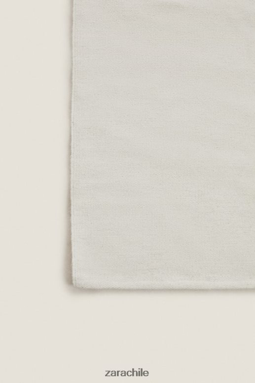 accesorios cl Zara unisexo alfombra de mezcla de lana crudo JJ06N41650