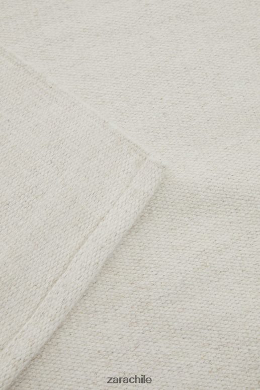 accesorios cl Zara unisexo alfombra de mezcla de lana crudo JJ06N41650