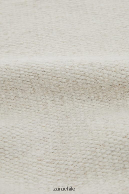 accesorios cl Zara unisexo alfombra de mezcla de lana crudo JJ06N41650
