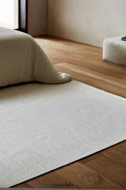 accesorios cl Zara unisexo alfombra de mezcla de lana crudo JJ06N41650