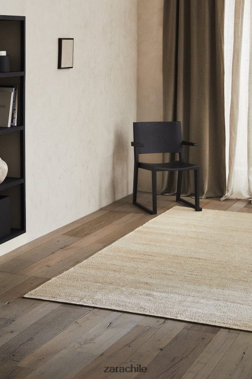 accesorios cl Zara unisexo alfombra de yute. beige claro JJ06N41646