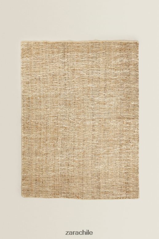 accesorios cl Zara unisexo alfombra de yute. beige claro JJ06N41647