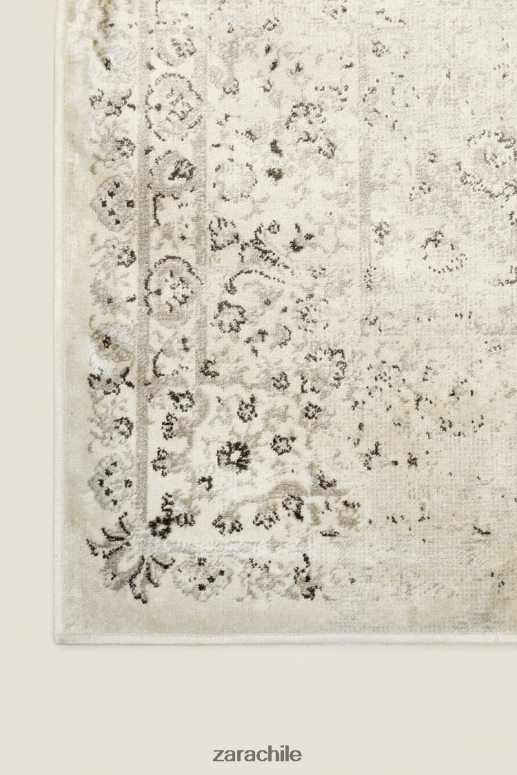 accesorios cl Zara unisexo alfombra efecto vintage beige JJ06N41660