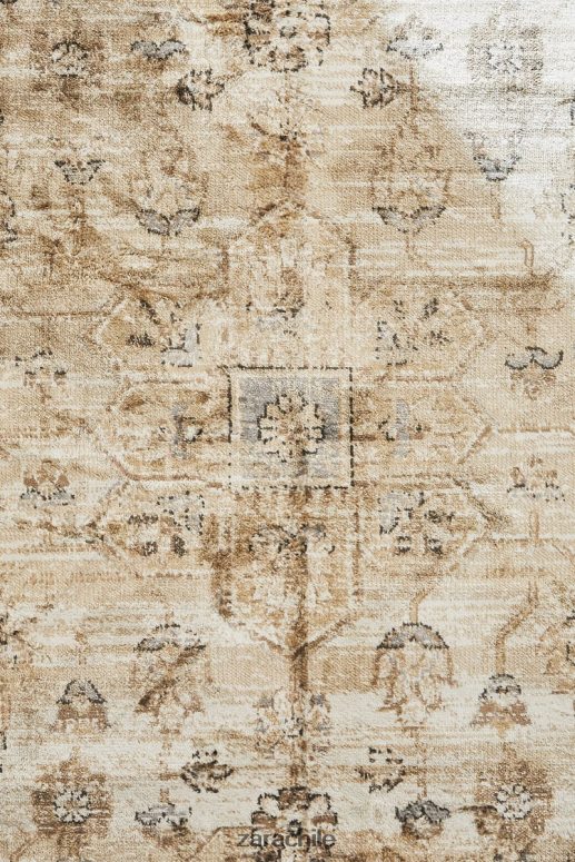 accesorios cl Zara unisexo alfombra efecto vintage marrón JJ06N41657