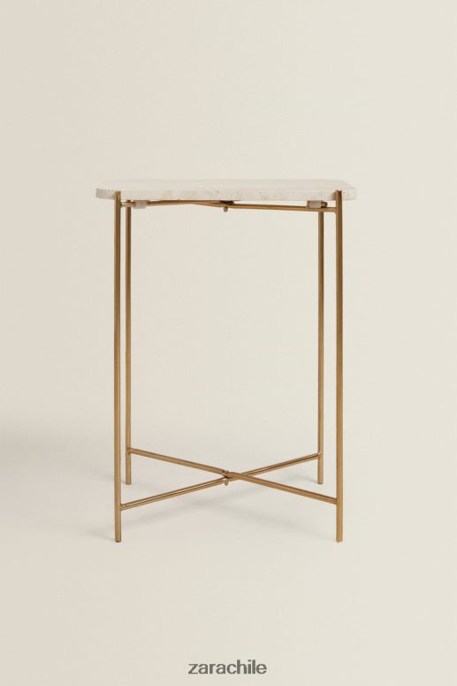 accesorios cl Zara unisexo mesa auxiliar de mármol crema JJ06N41632