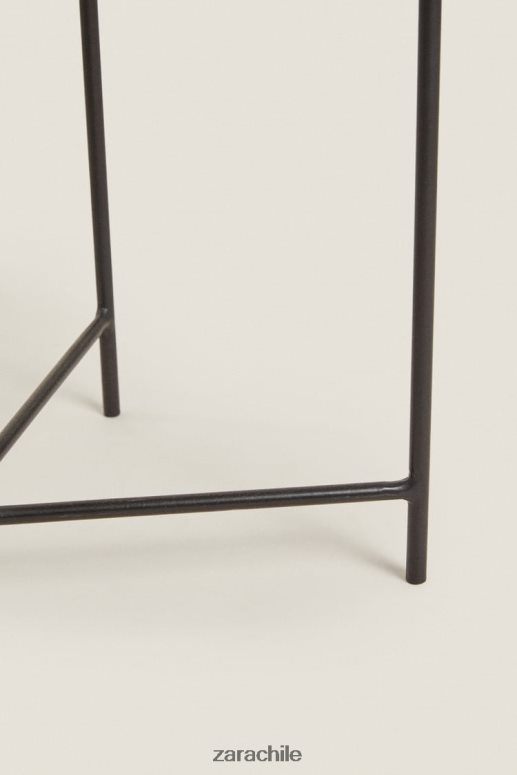 accesorios cl Zara unisexo mesa auxiliar de roble negro JJ06N41631