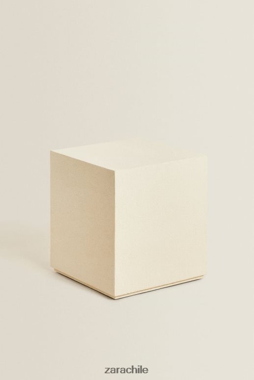 accesorios cl Zara unisexo mesa con acabado de cemento ostra blanca JJ06N41633