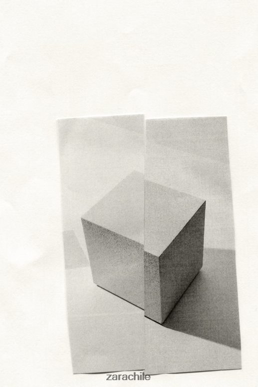 accesorios cl Zara unisexo mesa con acabado de cemento ostra blanca JJ06N41633