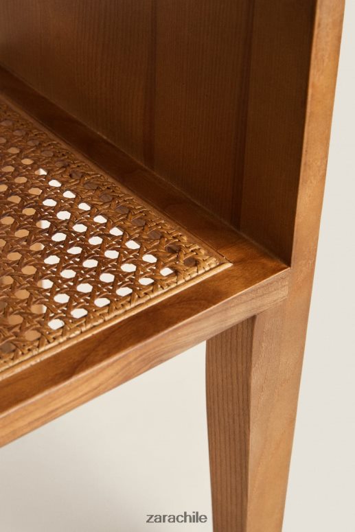 accesorios cl Zara unisexo mesita de noche de madera marrón JJ06N41630