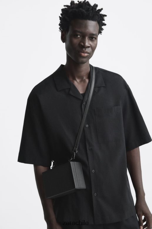 accesorios cl Zara hombres bandolera tipo caja rígida negro JJ06N41311