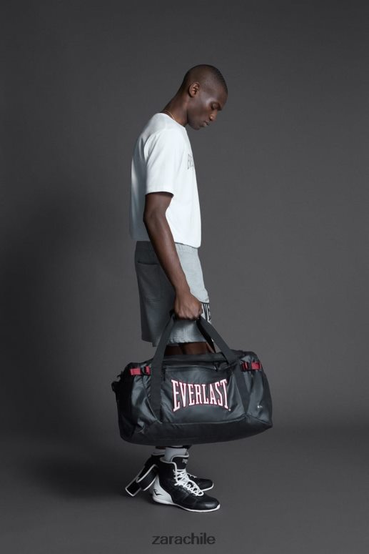 accesorios cl Zara hombres bolsa de deporte everlast negro JJ06N41276
