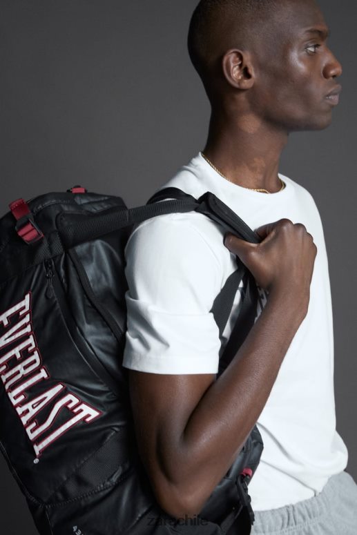 accesorios cl Zara hombres bolsa de deporte everlast negro JJ06N41276