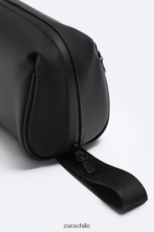 accesorios cl Zara hombres bolsa de lavado de goma negro JJ06N41323