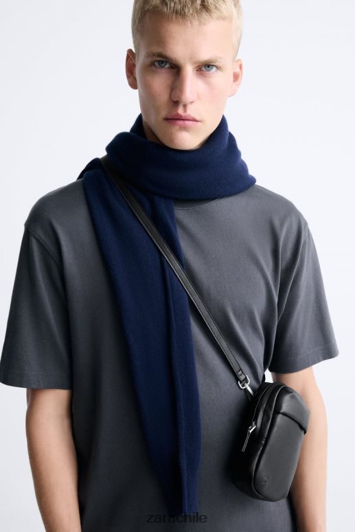 accesorios cl Zara hombres bolsa suave para teléfono negro JJ06N41309