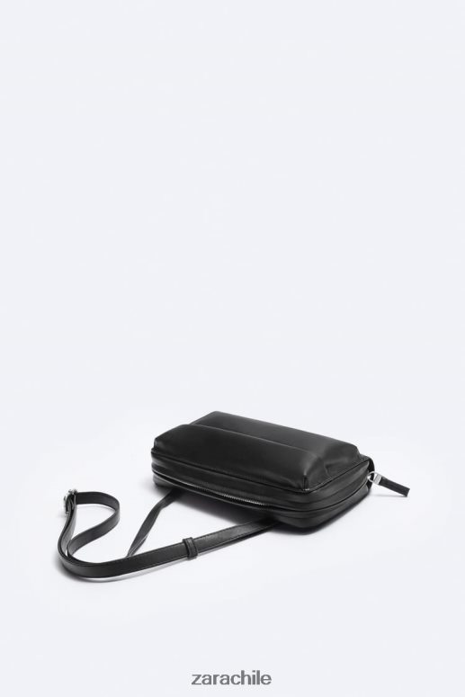 accesorios cl Zara hombres cartera tipo bandolera xl negro JJ06N41307
