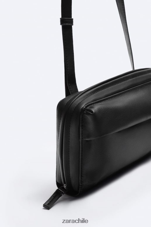 accesorios cl Zara hombres cartera tipo bandolera xl negro JJ06N41307
