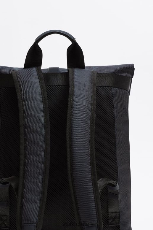 accesorios cl Zara hombres mochila con solapa azul JJ06N41348