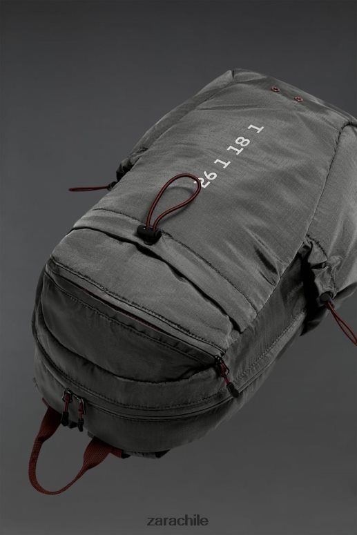 accesorios cl Zara hombres mochila tecnica gris JJ06N41278