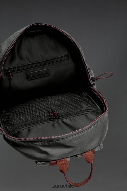 accesorios cl Zara hombres mochila tecnica gris JJ06N41278