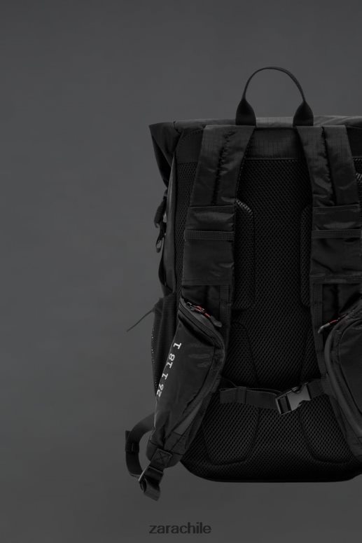 accesorios cl Zara hombres mochila tecnica negro JJ06N41282