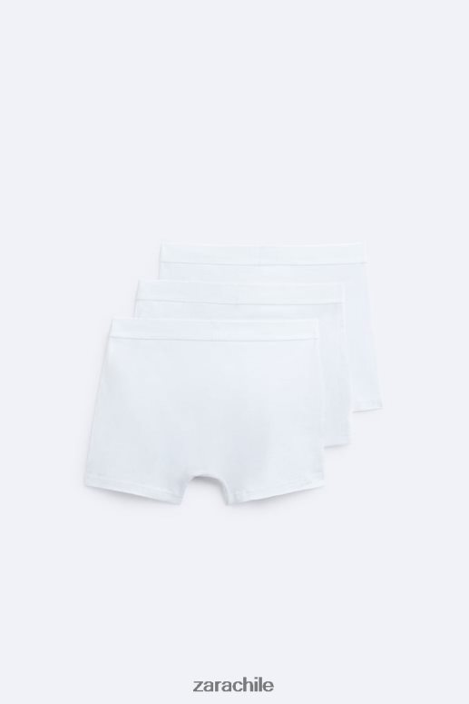 accesorios cl Zara hombres Pack de 3 boxers básicos. blanco JJ06N41421