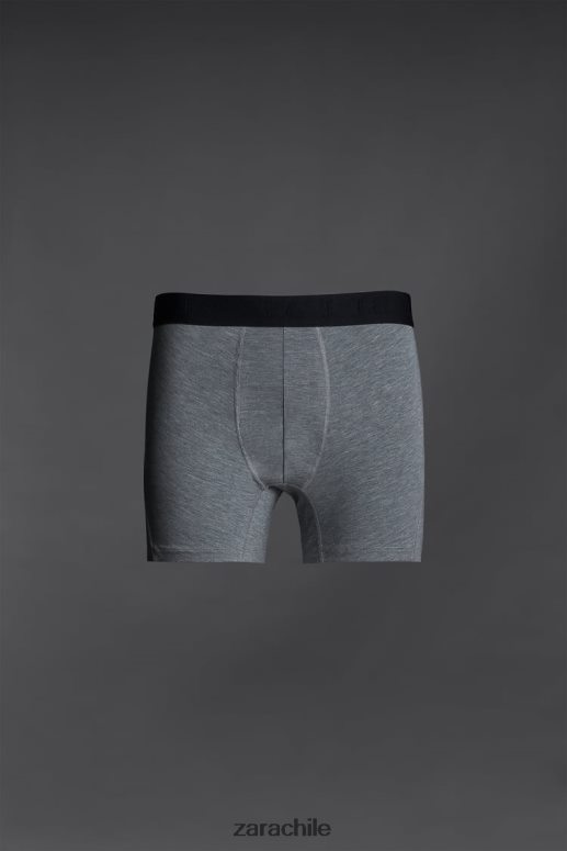 accesorios cl Zara hombres boxeadores de entrenamiento marga gris JJ06N41401