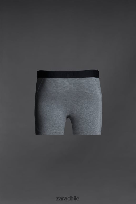 accesorios cl Zara hombres boxeadores de entrenamiento marga gris JJ06N41401