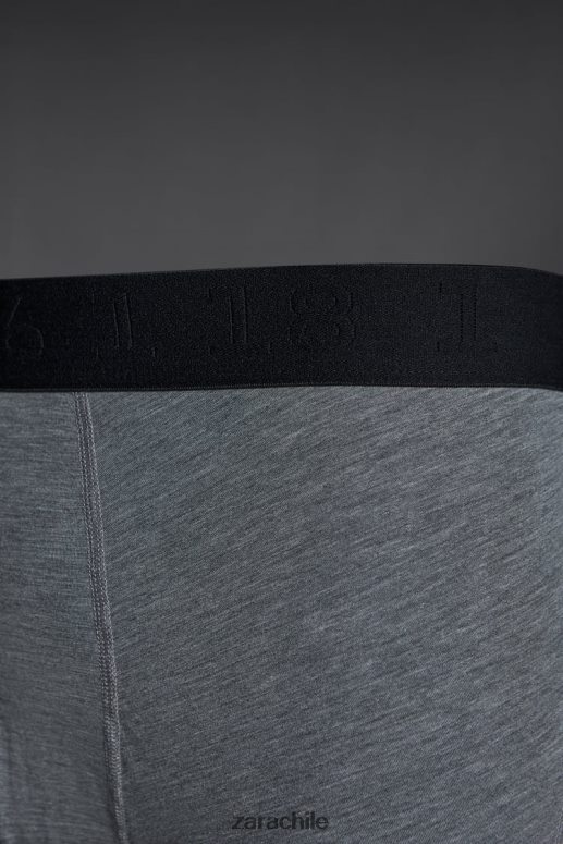 accesorios cl Zara hombres boxeadores de entrenamiento marga gris JJ06N41401