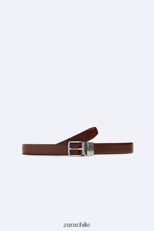 accesorios cl Zara hombres cinturón reversible cuero JJ06N41478
