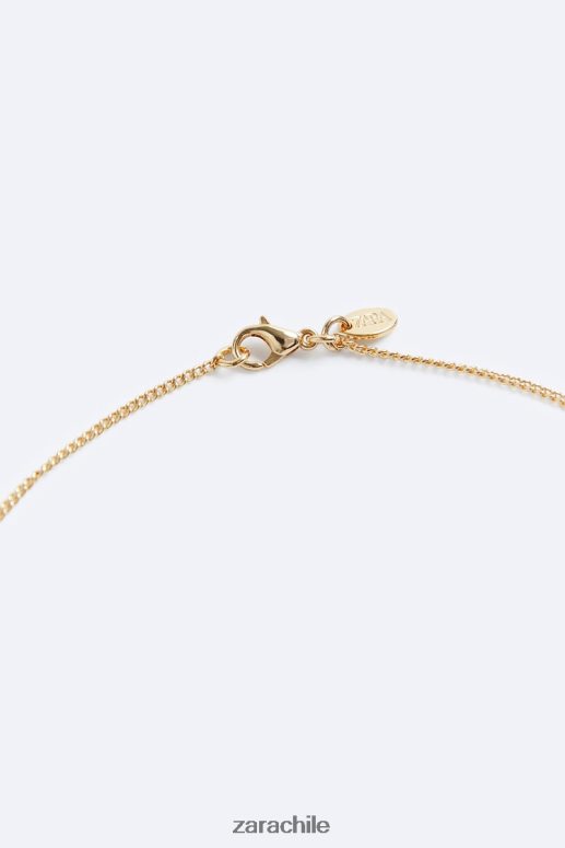 accesorios cl Zara hombres cadena de eslabones metálicos oro JJ06N41498