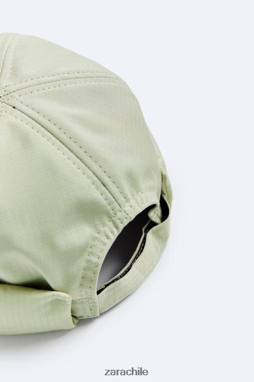 accesorios cl Zara hombres sombrero corto caqui claro JJ06N41449