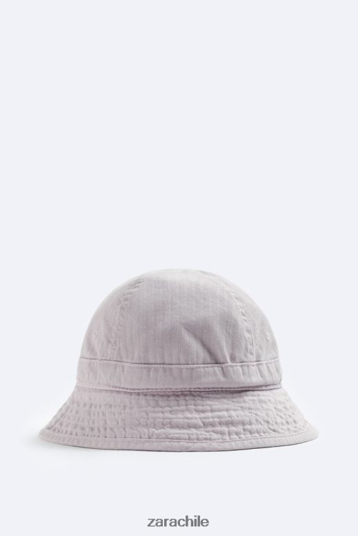 accesorios cl Zara hombres sombrero de copa lila JJ06N41448