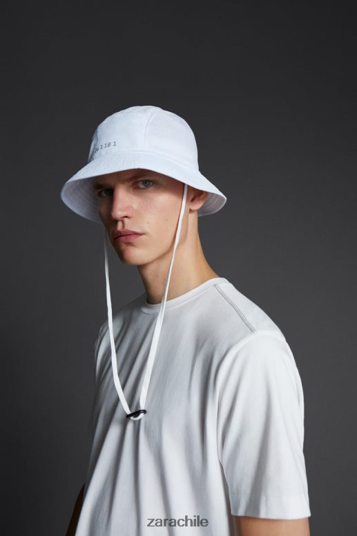 accesorios cl Zara hombres sombrero de pescador técnico blanco JJ06N41402