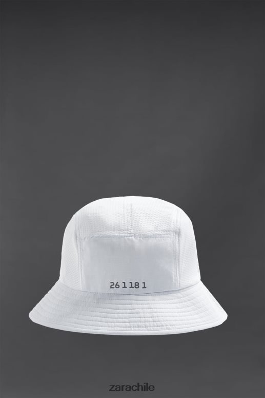 accesorios cl Zara hombres sombrero de pescador técnico blanco JJ06N41402