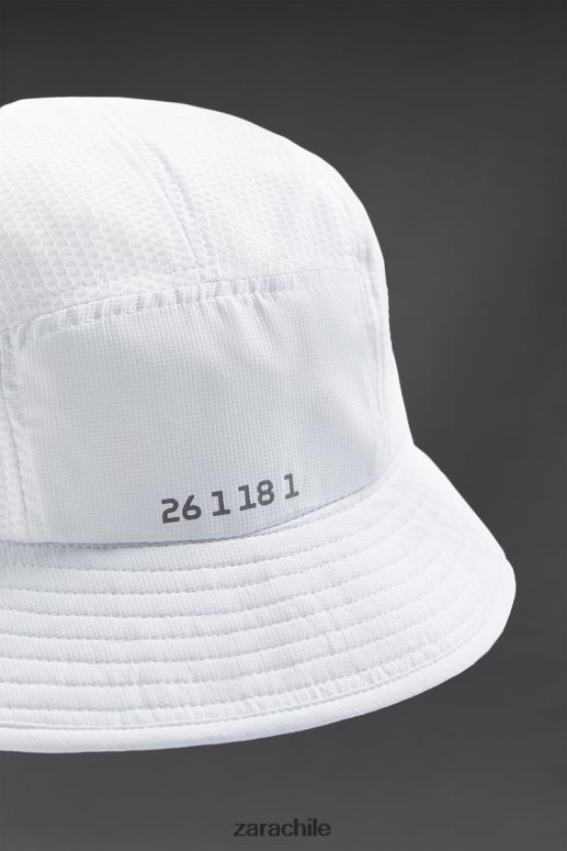 accesorios cl Zara hombres sombrero de pescador técnico blanco JJ06N41402