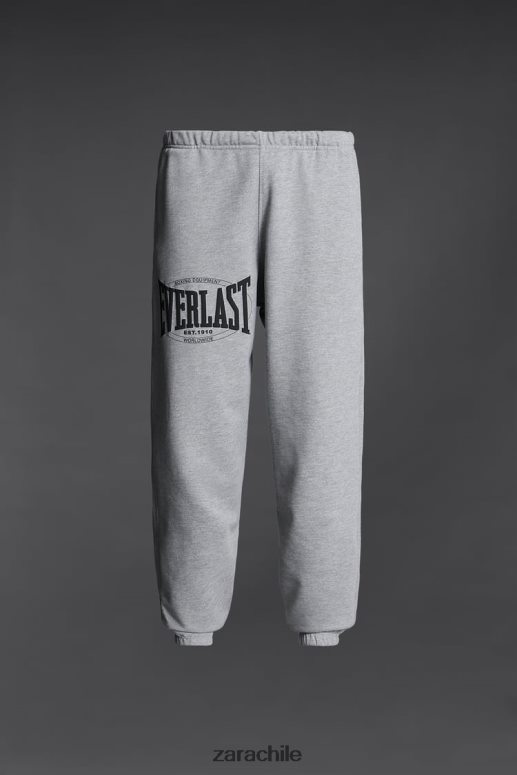 ropa cl Zara hombres pantalones de jogging everlast marga gris JJ06N4946