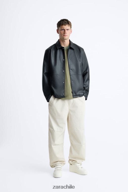 ropa cl Zara hombres pantalones de paracaídas hielo JJ06N4951