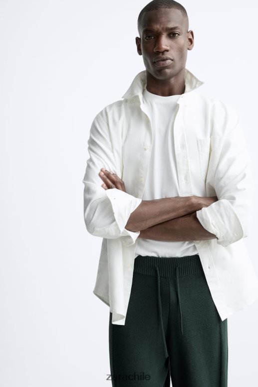 ropa cl Zara hombres pantalones jogging de punto verde JJ06N4958