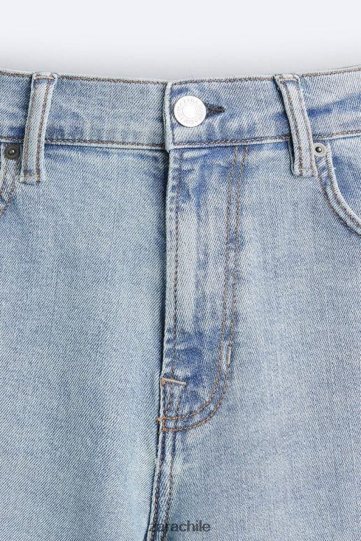 ropa cl Zara hombres vaqueros ajustados azul claro JJ06N41094