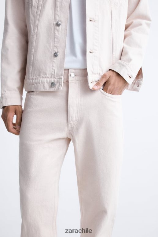 ropa cl Zara hombres vaqueros rectos 1995 rosa JJ06N41093