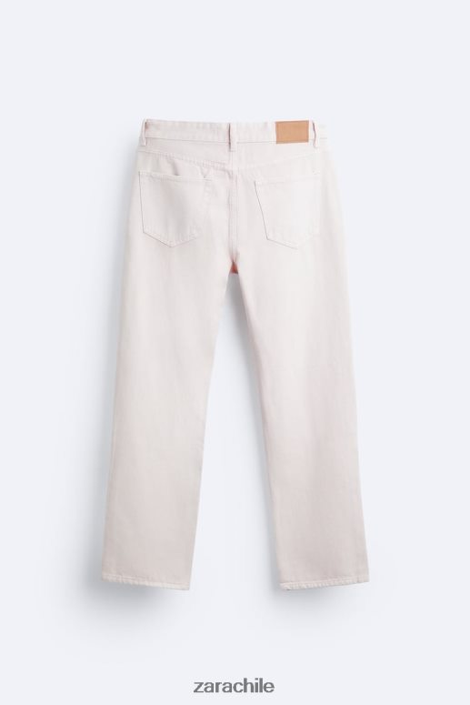 ropa cl Zara hombres vaqueros rectos 1995 rosa JJ06N41093