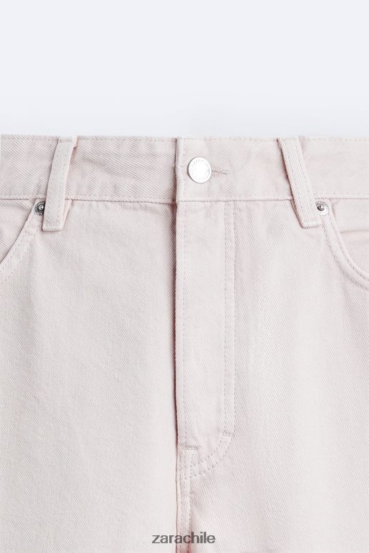 ropa cl Zara hombres vaqueros rectos 1995 rosa JJ06N41093